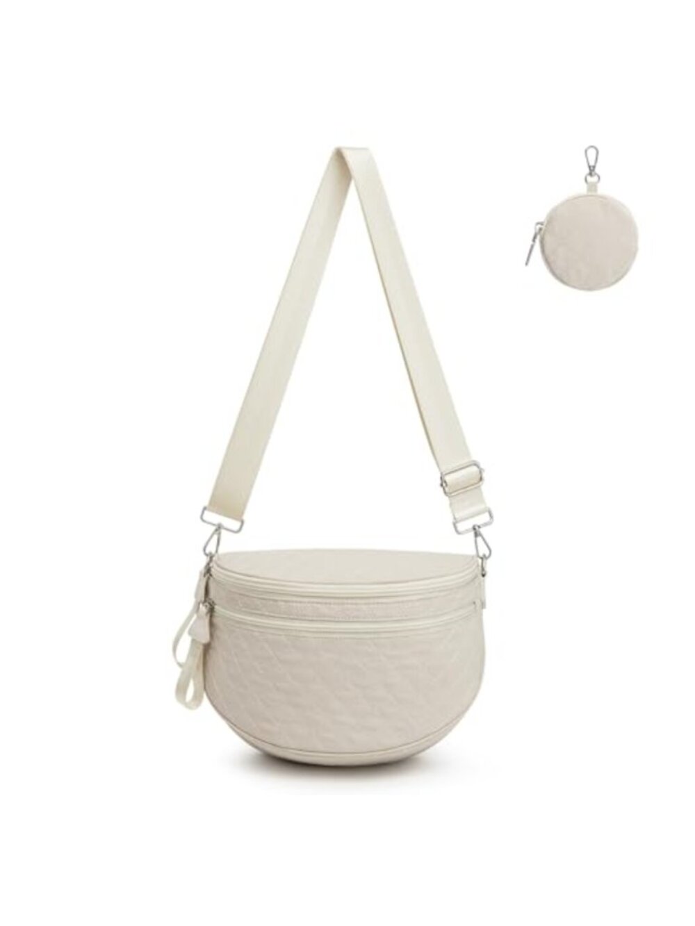 Nylon Crossbody Bum Bag Spacious Fanny Pack Shoulder Belt Purse